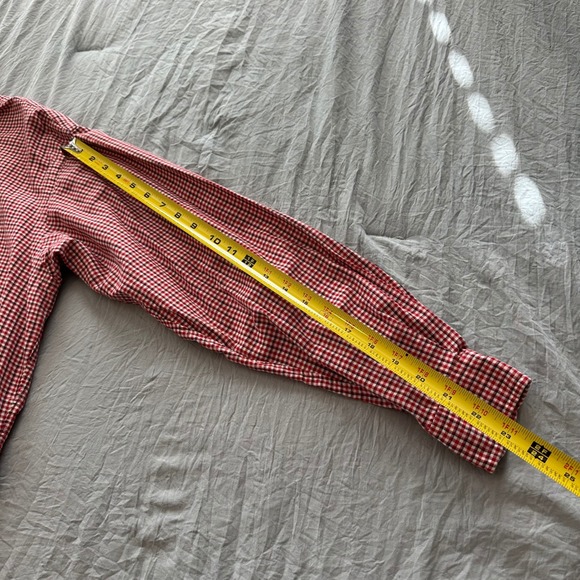 Ralph Lauren Blake Gingham Button Down Shirt‎ Men's Red White Classic Fit Cotton - Picture 6 of 7